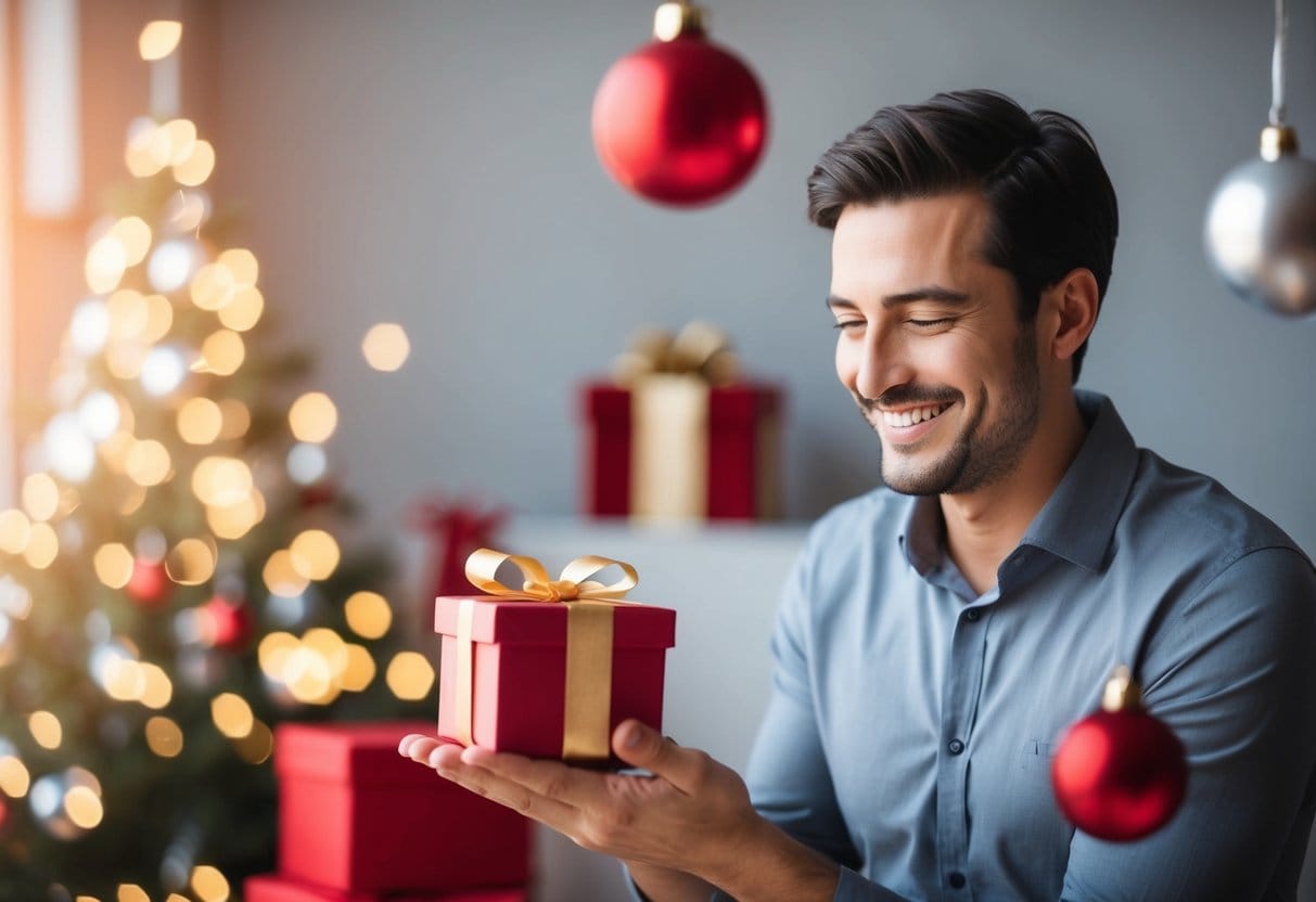 En mand finder nemt den perfekte gaveidé med et smil på læben